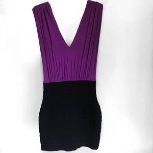 Express Purple & Black Bandage Dress – Size XS